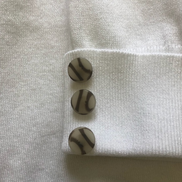 White Short Shrug Elbow Sleeve Sweater - Picture 5 of 11